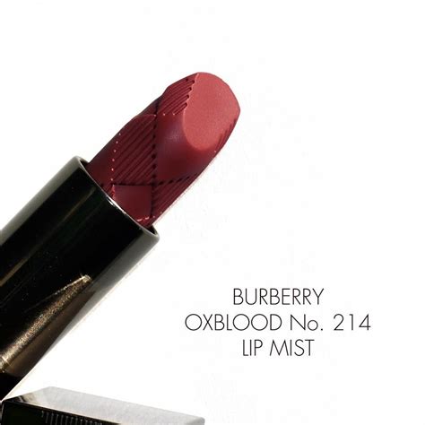 burberry губная помада lip mist no 214 oxblood